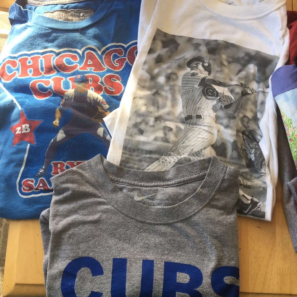 3 Cubs shirts/ 2 Ryno shirts!